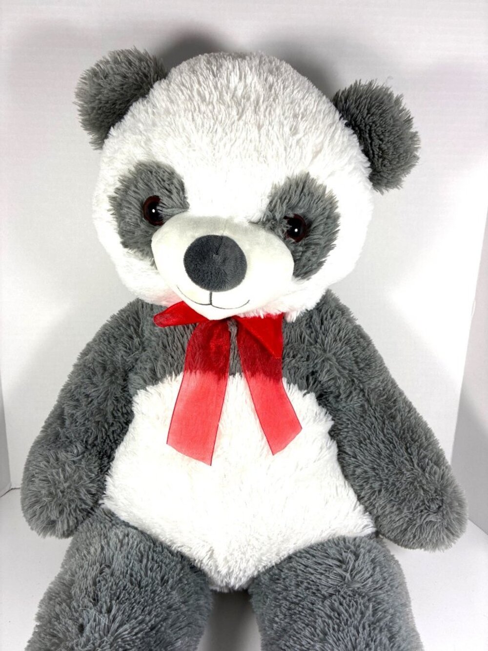 2021 Walmart Large Promo Panda Valentine Plush Red Bow Heart Feet 35 Inch